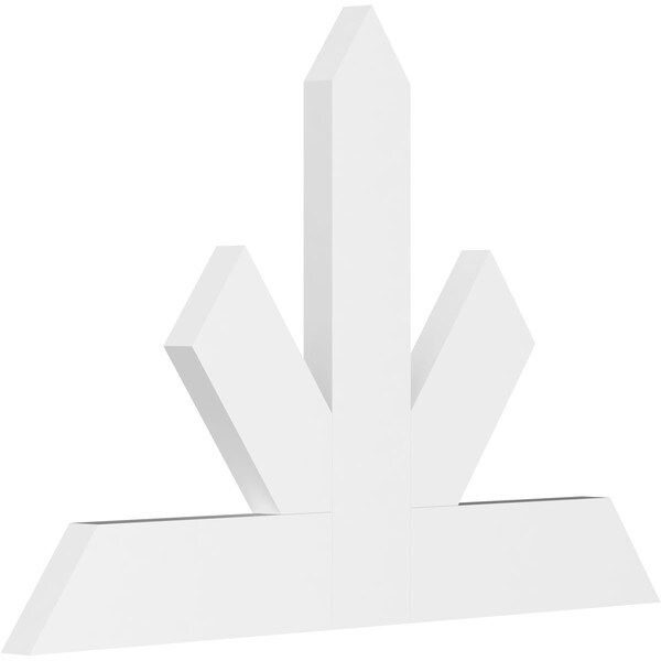 Ekena Millwork Saratoga Architectural Grade PVC Gable Bracket, 48"W x 32"H x 2"D x 6"F, 16/12 Pitch GBP048X32X0206SAR00 - main